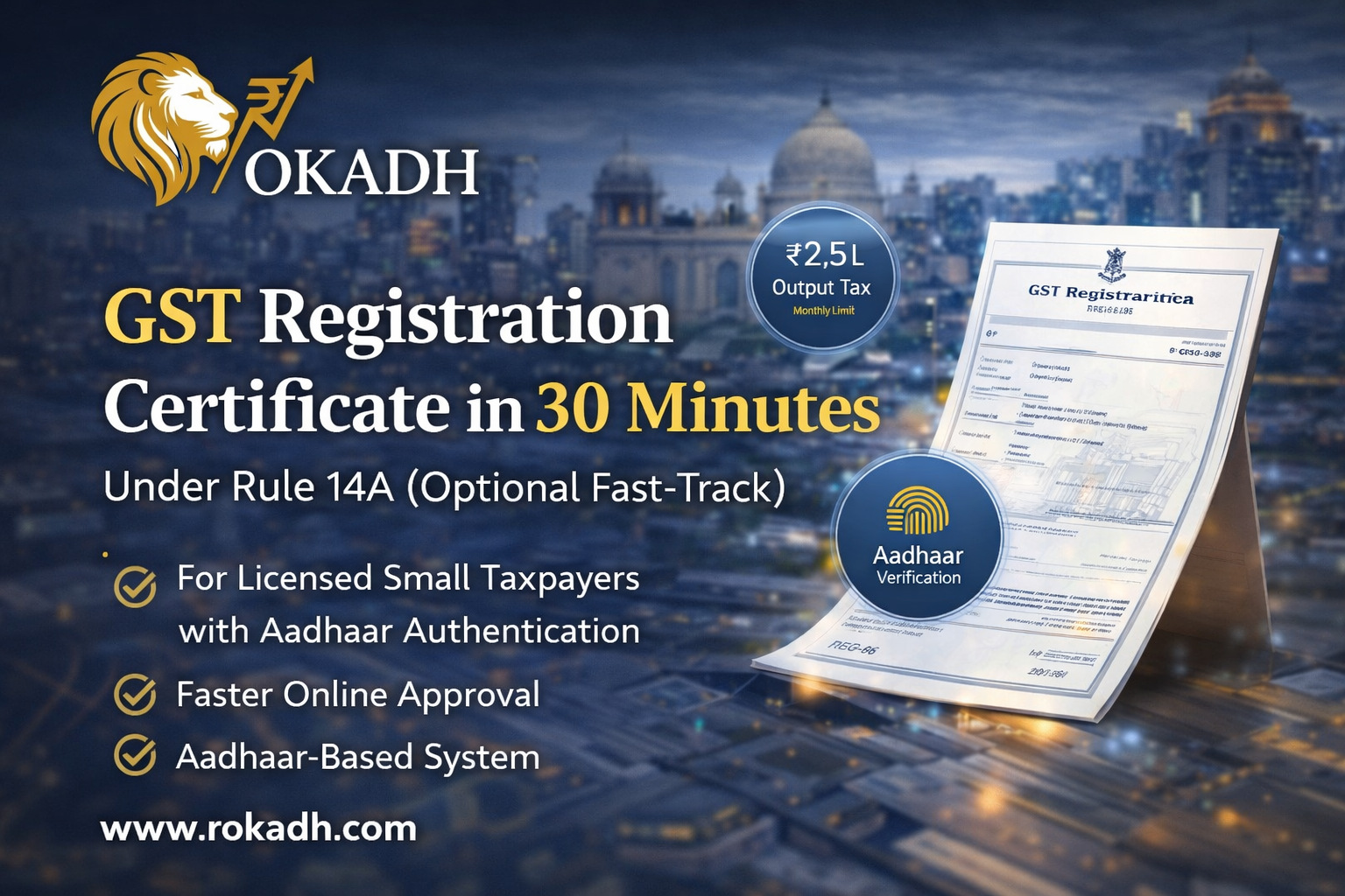 GST Registration Certificate in 30 Minutes: Understanding Rule 14A in Simple Terms